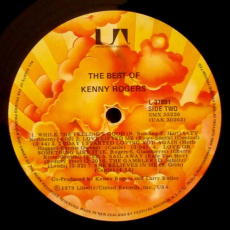 Kenny Rogers : The Best Of Kenny Rogers (LP, Comp)