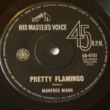 Manfred Mann : Pretty Flamingo (7", Single)