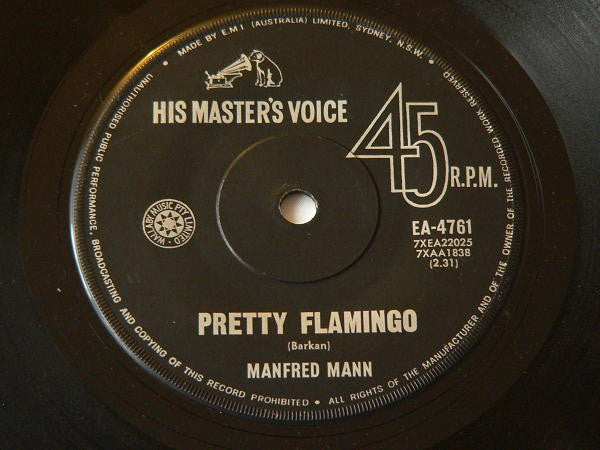 Manfred Mann : Pretty Flamingo (7", Single)
