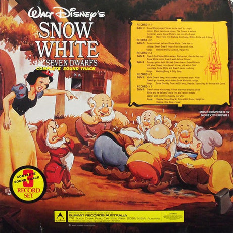 Unknown Artist : Walt Disney's Complete Soundtrack Snow White And The Seven Dwarfs (3xLP)