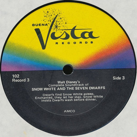 Unknown Artist : Walt Disney's Complete Soundtrack Snow White And The Seven Dwarfs (3xLP)