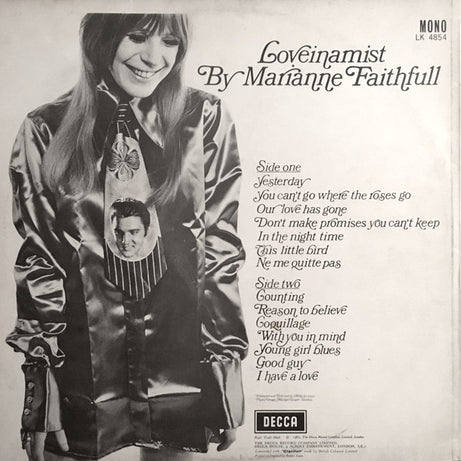 Marianne Faithfull : Loveinamist (LP, Album, Mono)
