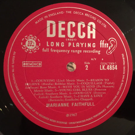 Marianne Faithfull : Loveinamist (LP, Album, Mono)