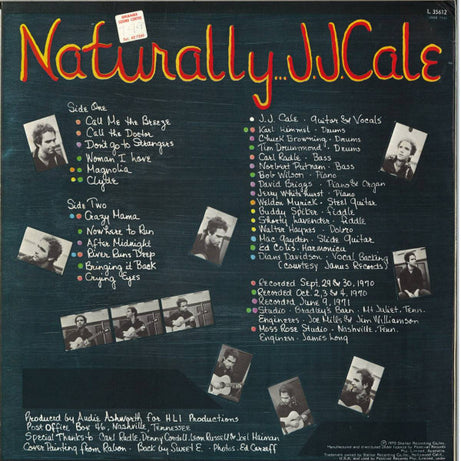 J.J. Cale : Naturally (LP, Album, RE)