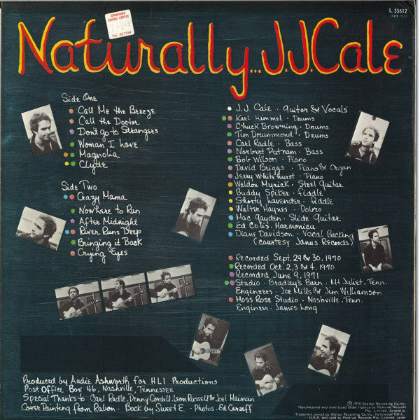J.J. Cale : Naturally (LP, Album, RE)