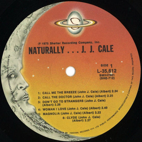 J.J. Cale : Naturally (LP, Album, RE)