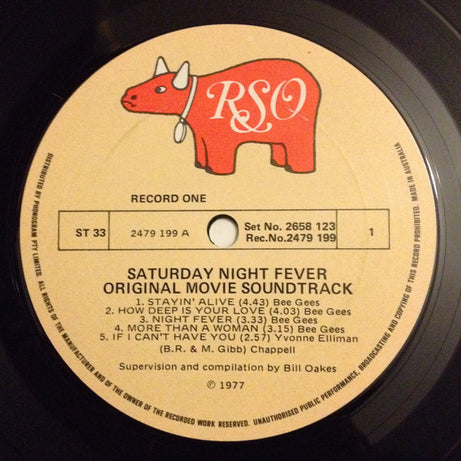 Various : Saturday Night Fever (The Original Movie Sound Track) (2xLP, Album, Comp)