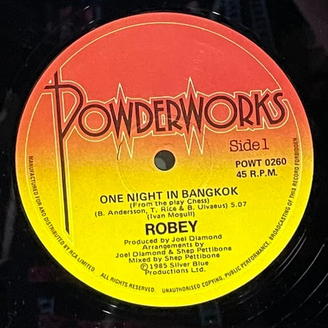 Robey : One Night In Bangkok (12")