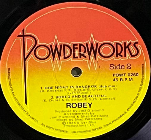 Robey : One Night In Bangkok (12")