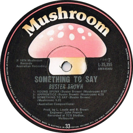 Buster Brown (2) : Something To Say (LP, Album)