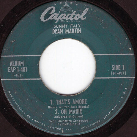 Dean Martin : Sunny Italy (7", EP)