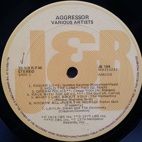Various : Rock Legends Volume One : The Aggressor (LP, Comp)