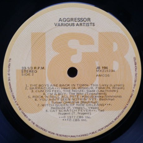 Various : Rock Legends Volume One : The Aggressor (LP, Comp)