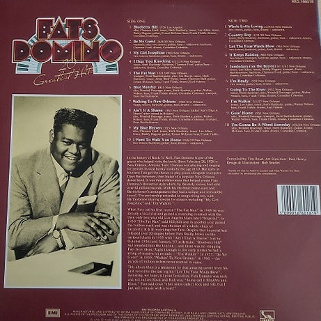 Fats Domino : 20 Greatest Hits (LP, Comp, RE)