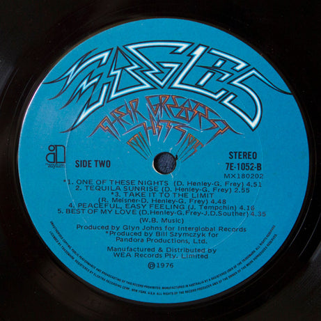 Eagles : Their Greatest Hits 1971-1975 (LP, Album, Comp, RE, Emb)