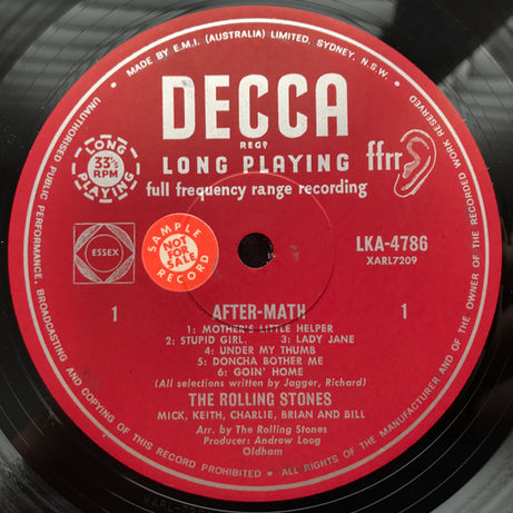 The Rolling Stones : Aftermath (LP, Album, Mono)