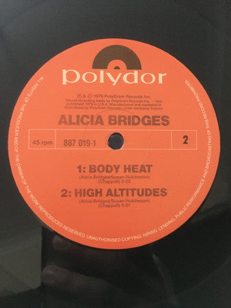 Alicia Bridges : I Love The Nightlife (Disco Round) ('87 Med Mix) (12")