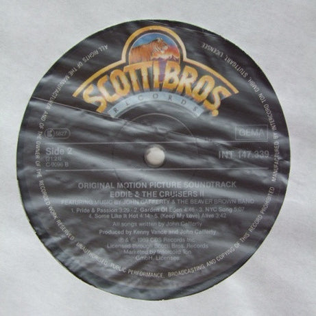 John Cafferty And The Beaver Brown Band : Eddie And The Cruisers II: Eddie Lives! (Original Motion Picture Soundtrack) (LP, Album)