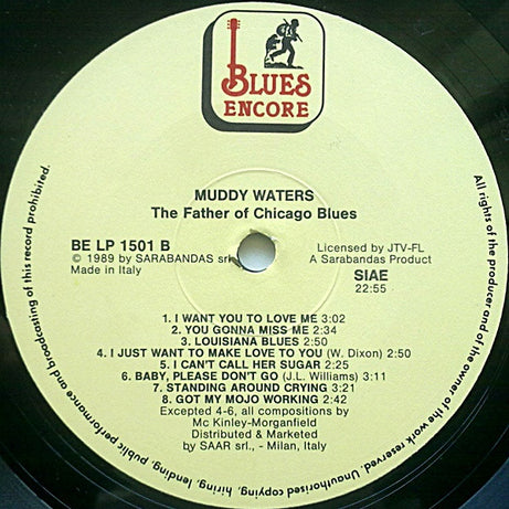 Muddy Waters : The Father Of Chicago Blues (Rollin' Stone) (LP, Comp)
