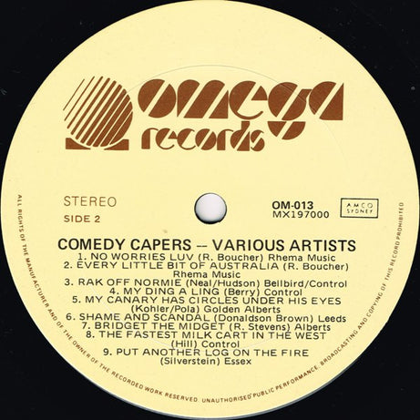 Various : Comedy Capers (LP, Comp)
