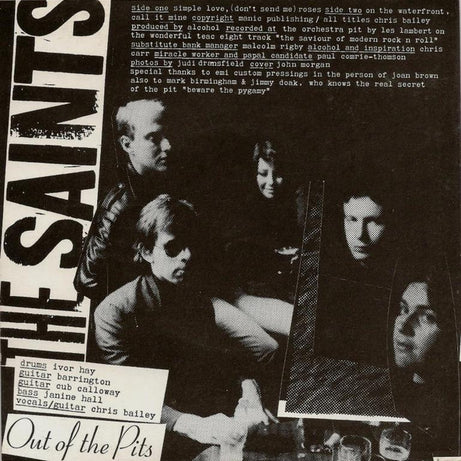 The Saints (2) : Paralytic Tonight, Dublin Tomorrow (7", EP, Whi)