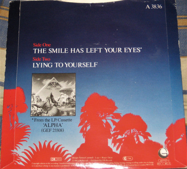 Asia (2) : The Smile Has Left Your Eyes (7", Single, Ltd, Blu)
