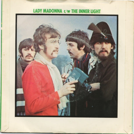 The Beatles : Lady Madonna c/w The Inner Light (7", Single, Mono, RE)