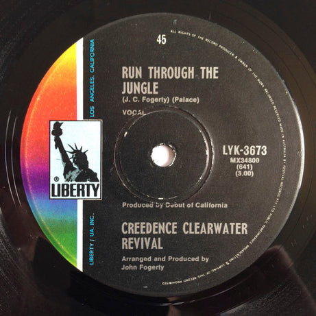 Creedence Clearwater Revival : Up Around The Bend / Run Through The Jungle (7", Single)