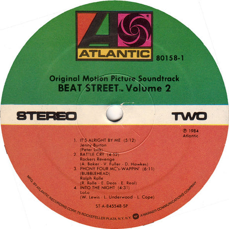 Various : Beat Street (Original Motion Picture Soundtrack Volume 2) (LP, Comp, SP )
