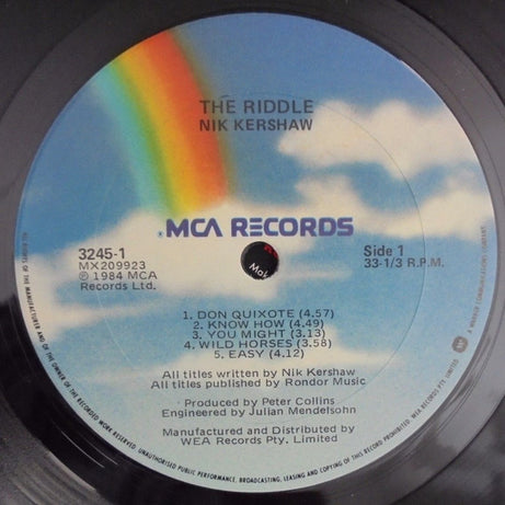 Nik Kershaw : The Riddle (LP, Album)
