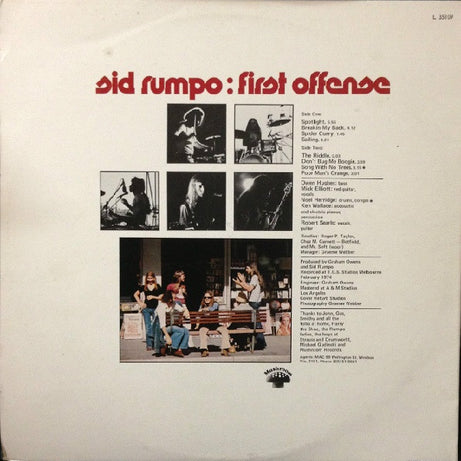 Sid Rumpo : First Offense (LP, Album)