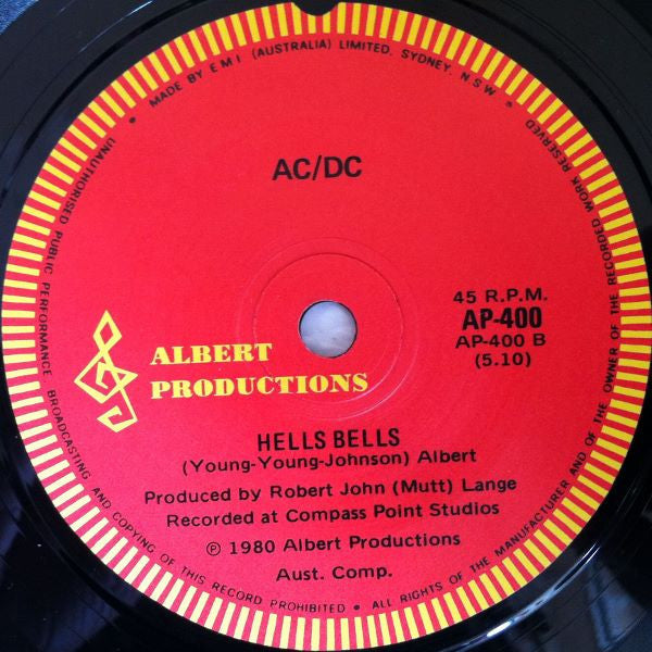 AC/DC : Rock And Roll Ain't Noise Pollution (7", Single)