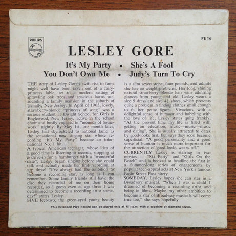 Lesley Gore : Lesley Gore (7", EP)