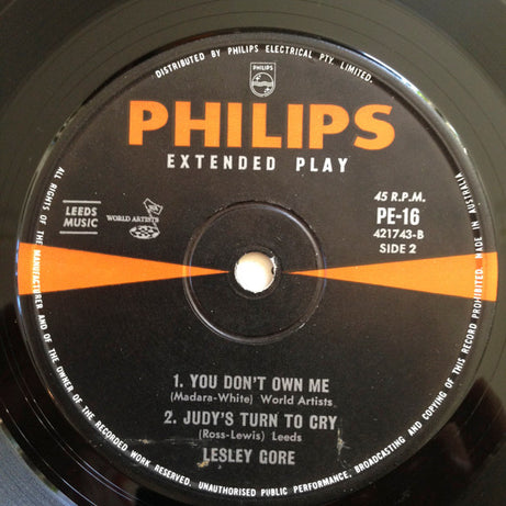Lesley Gore : Lesley Gore (7", EP)