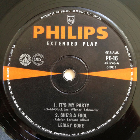 Lesley Gore : Lesley Gore (7", EP)