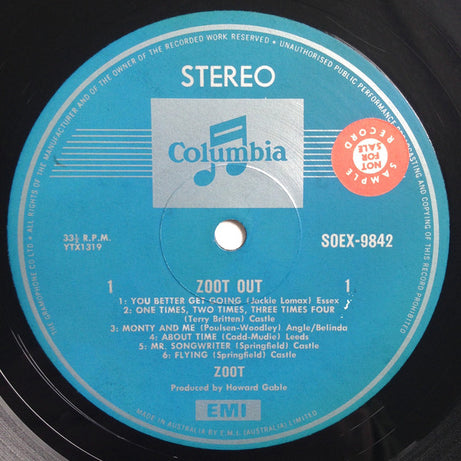 Zoot (2) : Zoot Out (LP, Album)