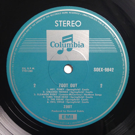 Zoot (2) : Zoot Out (LP, Album)