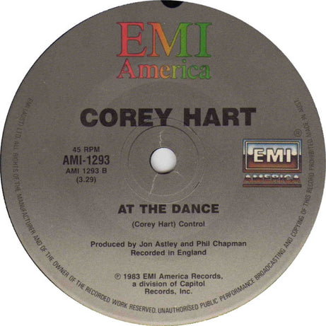 Corey Hart : Sunglasses At Night (7", Single)