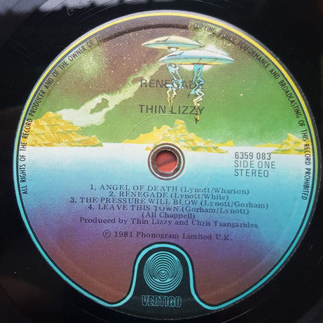Thin Lizzy : Renegade (LP, Album)
