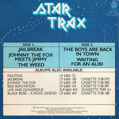 Thin Lizzy : Star Trax (7", EP)