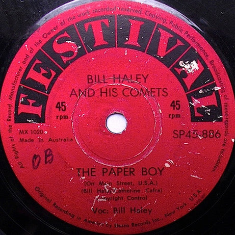 Bill Haley And His Comets : See You Later, Alligator / The Paper Boy (On Main Street, U.S.A.) (7", Single)