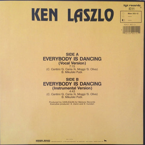 Ken Laszlo : Everybody Is Dancing (12")
