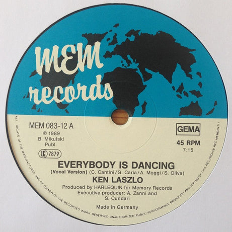 Ken Laszlo : Everybody Is Dancing (12")