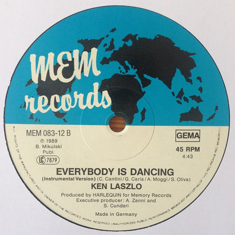 Ken Laszlo : Everybody Is Dancing (12")