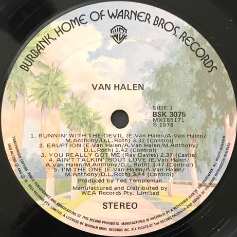 Van Halen : Van Halen (LP, Album)