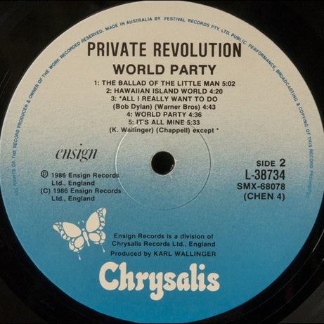 World Party : Private Revolution (LP, Album)
