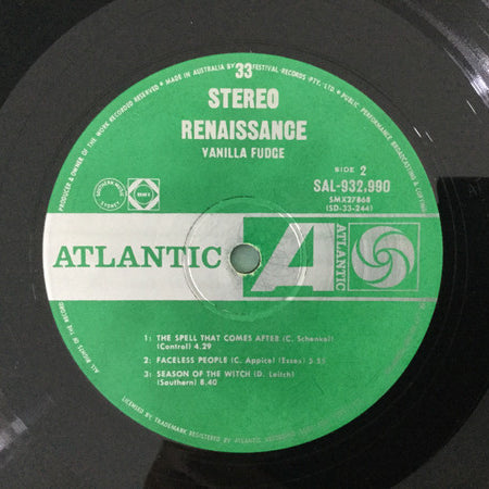 Vanilla Fudge : Renaissance (LP, Album)