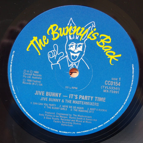 Jive Bunny And The Mastermixers : It's Party Time (LP, Album)