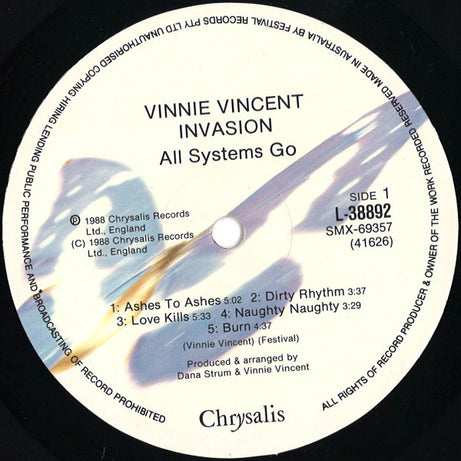 Vinnie Vincent Invasion : All Systems Go (LP, Album)