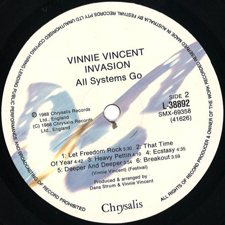 Vinnie Vincent Invasion : All Systems Go (LP, Album)